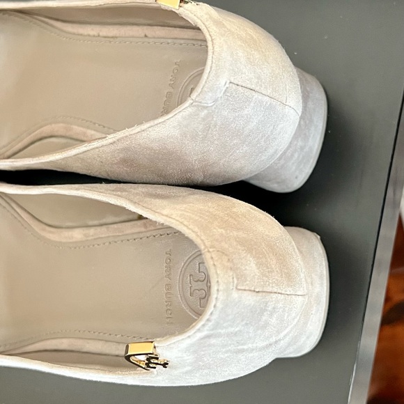 Tory Burch Elizabeth Suede Mid Heel Pumps Size 9 - Picture 3 of 16